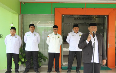 Plt,Kepala MTsN 9 Tanah Datar Ikuti Apel Pagi dan Rapat Koordinasi Januari 2026