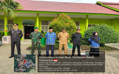 MTsN 9 Tanah Datar Sukses Jadi Pelaksana Upacara Hari Lahir Pancasila Se Kecamatan Lintau Buo
