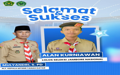Siswa MTsN 9 Tanah Datar Lolos Seleksi Jambore Nasional (JAMNAS) XII 2026