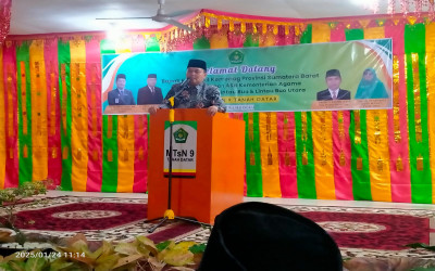 Kepala Kanwil Kemenag Propinsi Sumatera barat Lakukan Pembinaan ASN