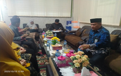 Kepala Kantor  Kementrian Agama Kab Tanah Datar  adakan silahturahmi ke MTsN 9 Tanah Datar