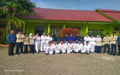 Wujudkan Semagat Persatuan,MTsN 9 Tanah Datar Laksanakan Upacara Peringatan Hari Sumpah Pemuda ke 97