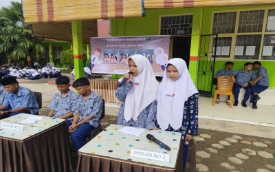 Tiga Paslon Sampaikan Visi dan Misi dalam Pemilihan Ketua OSIM MTsN 9 Tanah Datar 2026/2027