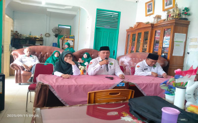 Bapak Kakankemenag Tanah Datar melakukan Pembinaan ASN di MTsN 9 Tanah Datar