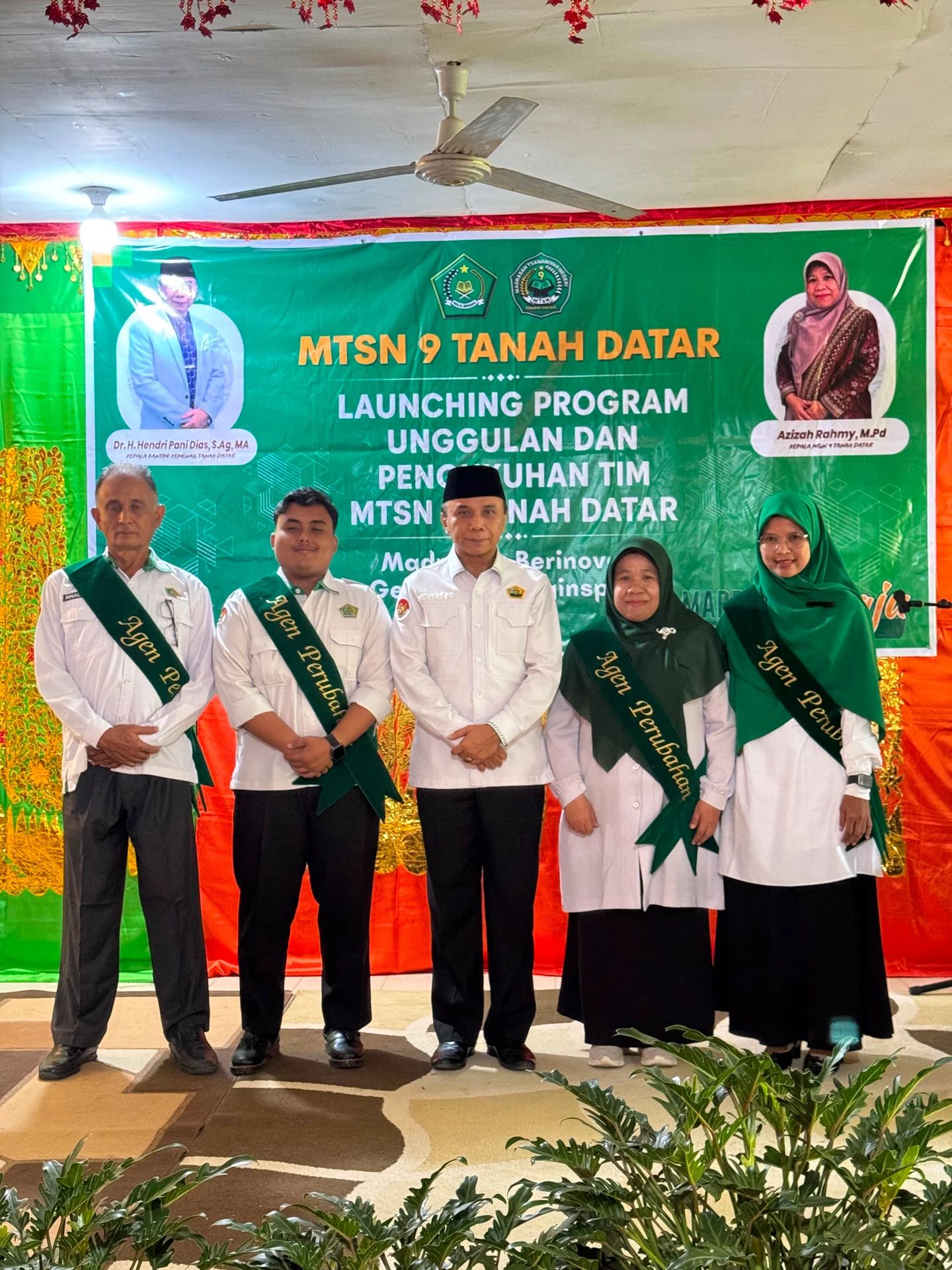Tiga Agen Perubahan MTsN 9 Tanah Datar Dikukuhkan, Bawa Tiga Inovasi Unggulan